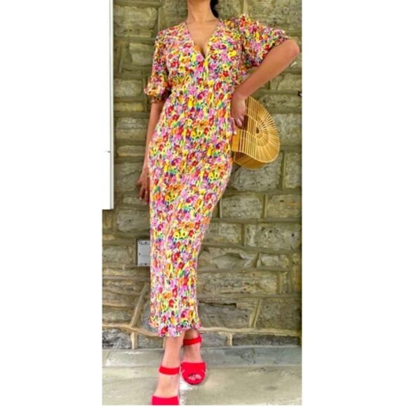 Rixo x Target Floral puff sleeve dress - Picture 1 of 4